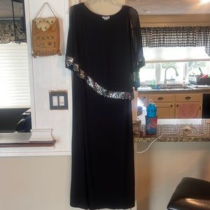 Catherine’s - Dressy Black with Silver Sequin Long Dress